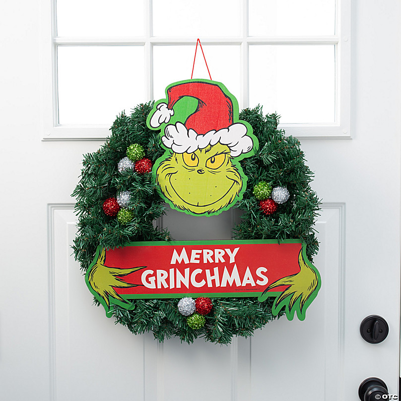 Dr. Seuss™ The Grinch Christmas Wreath | Oriental Trading