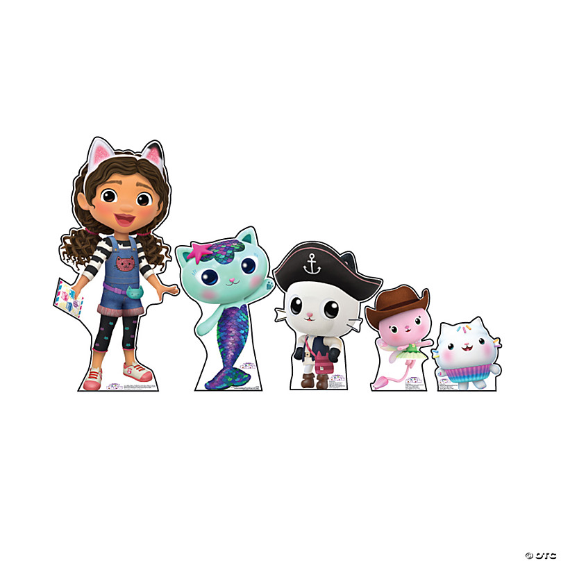 DreamWorks Gabby's Dollhouse™ Gabby, Mercat, Pandy Paws, Kitty Fairy &  Cakey Cat Life-Size Cardboard Cutout Stand-Ups - 5 Pc.