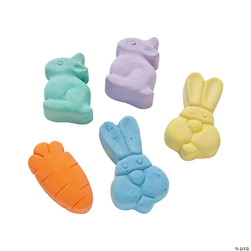 Easter Bunny Chalk Sets - 6 Pc. | Oriental Trading