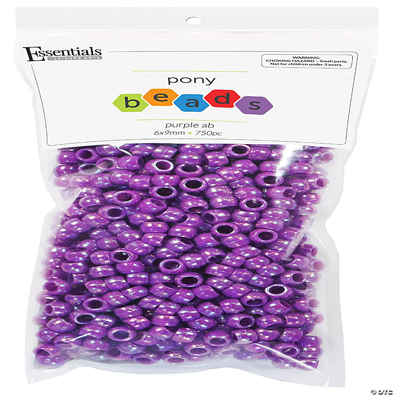100pcs 6x9mm Halloween Purple Black Pony Beads Sequin Acrylic