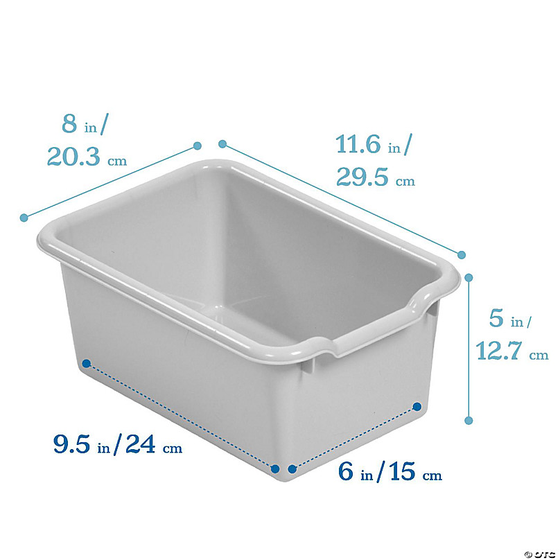 Bulk 30 Pc. Clear Scoop-Front Storage Bins | Oriental Trading