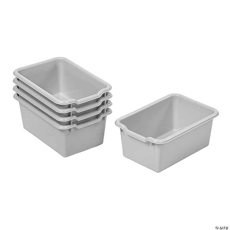 Bendi-Bins with Handles, Flexible Plastic Storage Baskets, 14.6in x 11