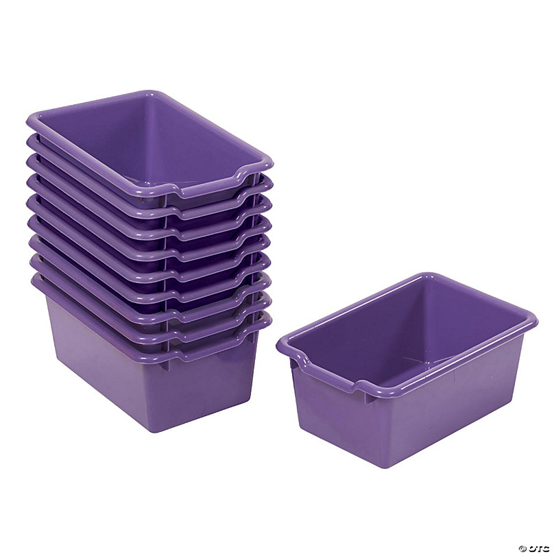 Purple Plastic Storage Containers at