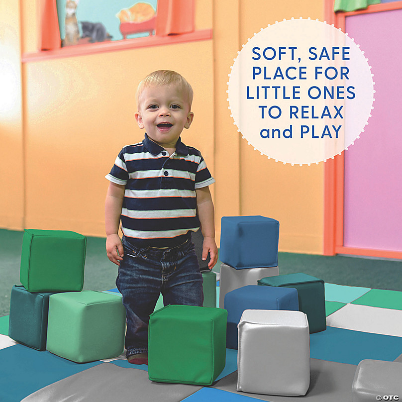 Soft Play Patchwork Mat & soft block set 