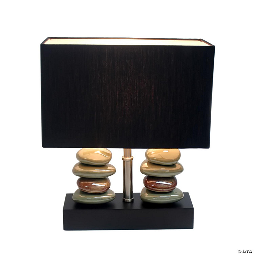 stone coloured table lamp