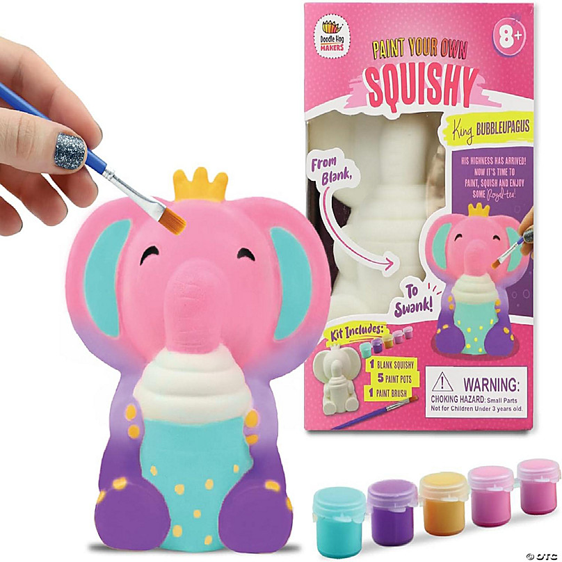 Caticorn (Unicorn + Cat) Color Your Own Squishies Paint Kit