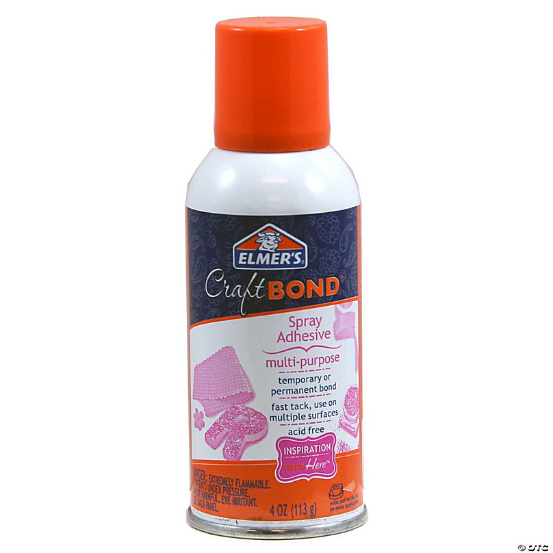 Elmer's CraftBond Spray Adhesive, Multi-Purpose, Fast-Tack, 4oz Can - Sam  Flax Atlanta