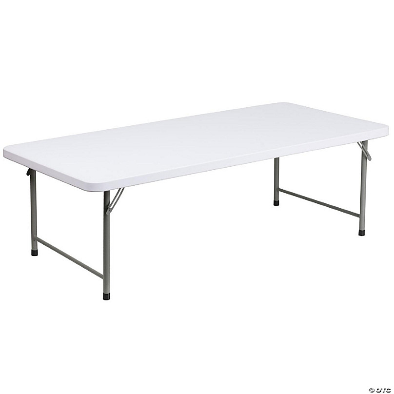 Emma Oliver 4 93 Foot Kids Granite White Plastic Folding Activity Table Play Table~14319407 