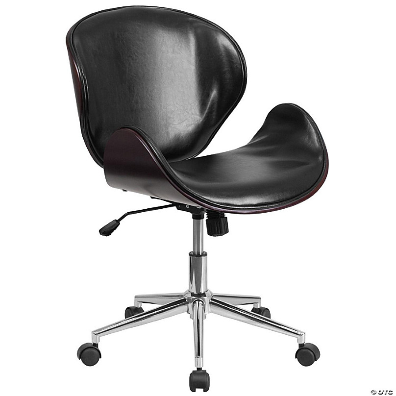 Emma + Oliver Mobile Ergonomic Kneeling Posture Task Office Chair in Black Fabric