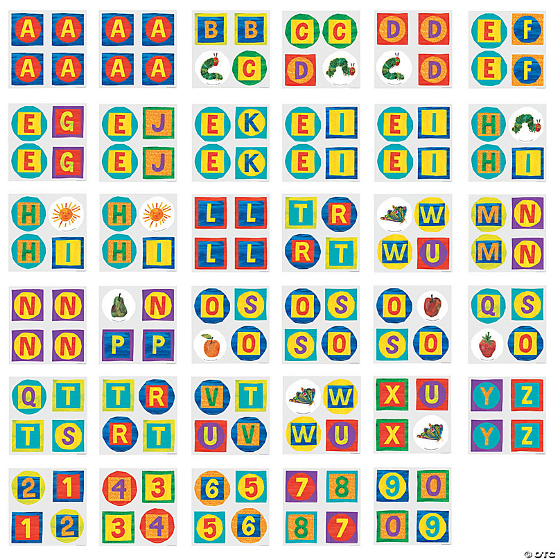 Educational Eric Carle Bulletin Board Letters 140 Pieces 