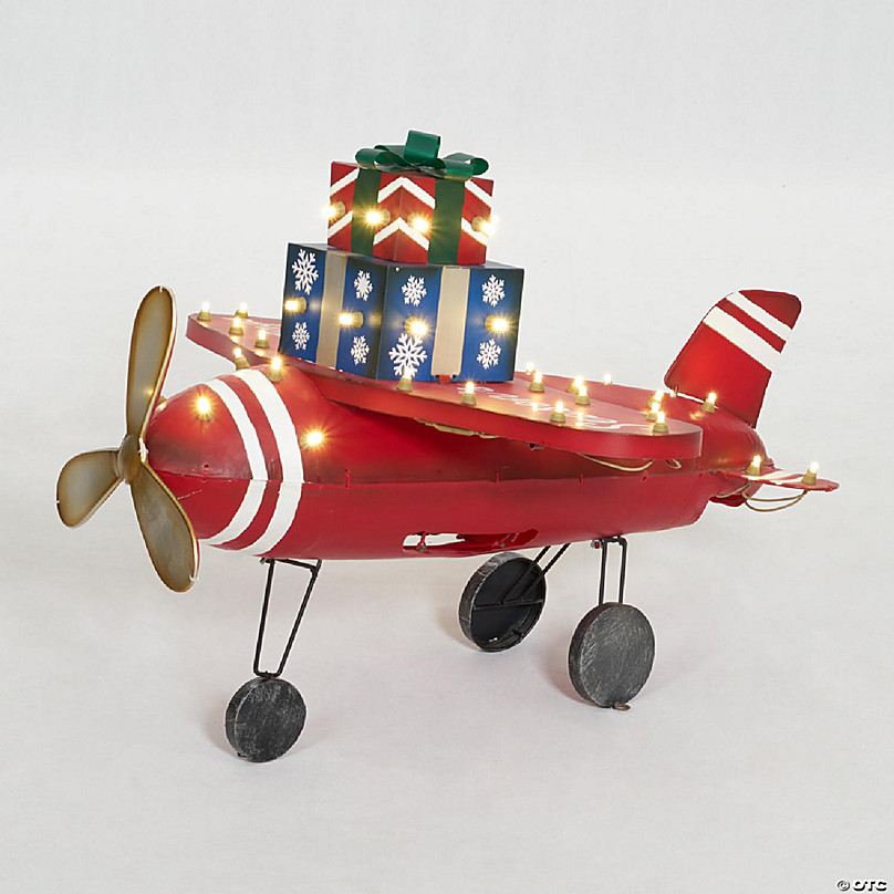 https://s7.orientaltrading.com/is/image/OrientalTrading/FXBanner_808/everstar-28-5-ul-plane-with-gift-box-sculpture-red~14219367-a01.jpg