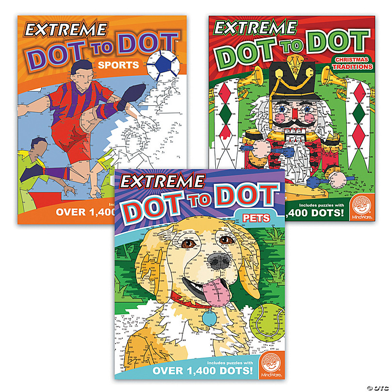 MindWare World of Dots: Dogs Puzzle Coloring Book