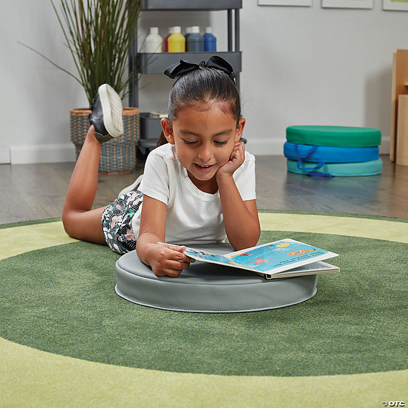 6-Piece 15 Round Toddler Floor Cushions -Multicolor