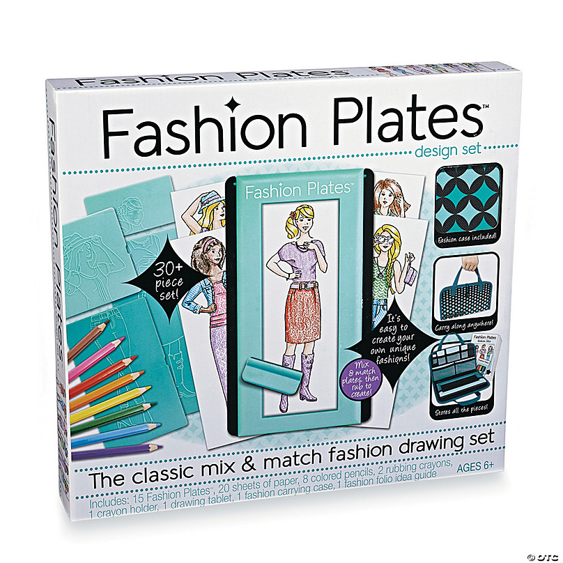Fashion Plates Deluxe Mix & Match Fashion Drawing Kit