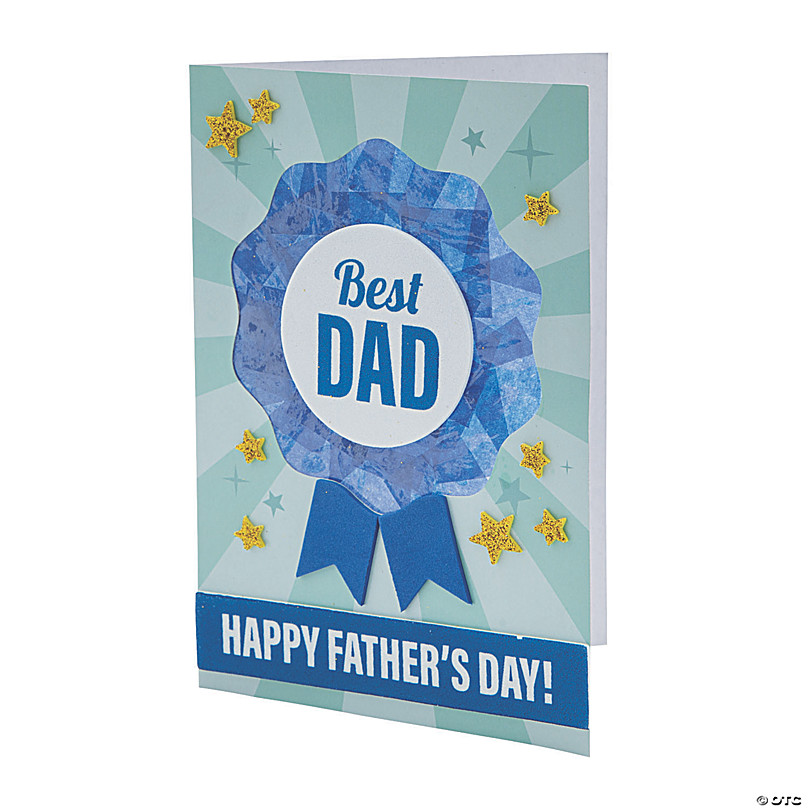 Fathers Day Wrapping Paper Sheet,Lovely Blue Best Dad Gift Wrap