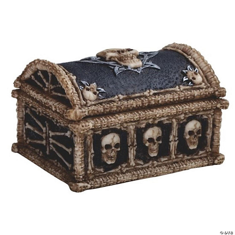 FC Design 5.5W Treasure Chest Box Haunted Skull Trinket Box