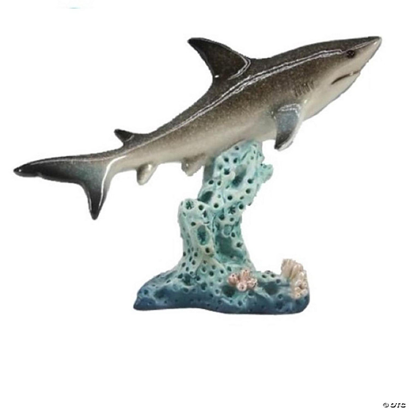 FC Design 6.5'H Shark on Coral Statue Fantasy Decoration Figurine