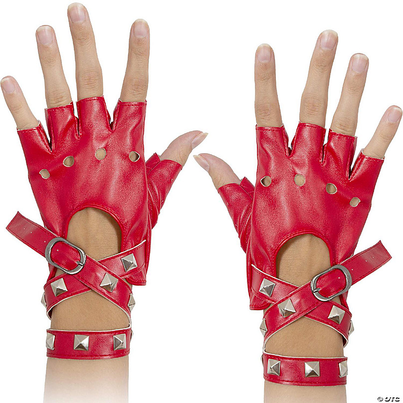 fingerless gloves leather