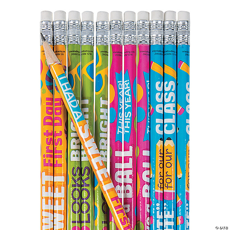 24 Pieces Welcome Back to School Pencils 