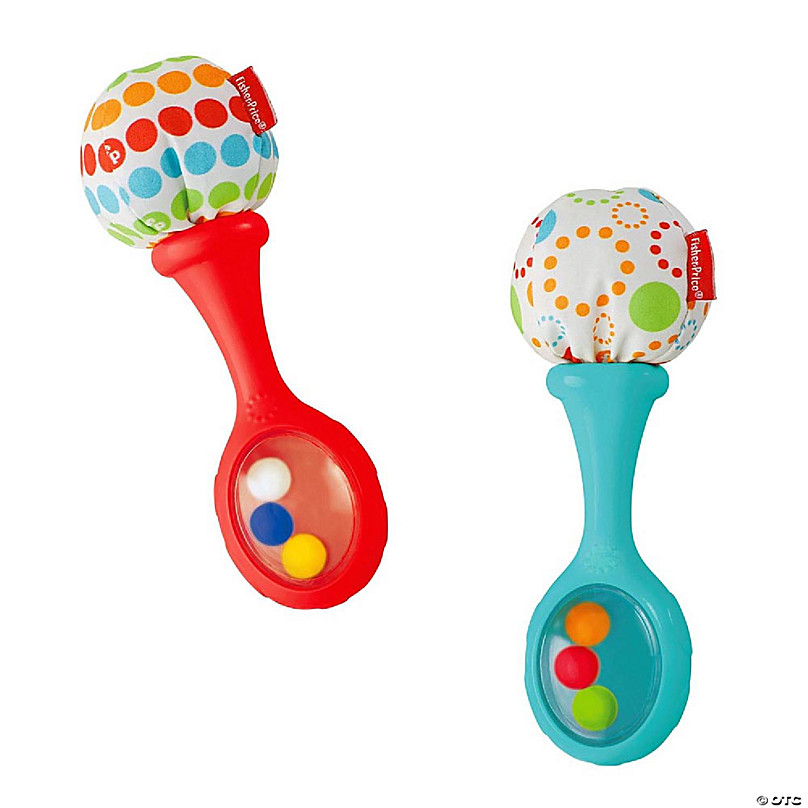 Fisher-Price Shake 'n' Rattle Maracas With Soft Pom-Poms