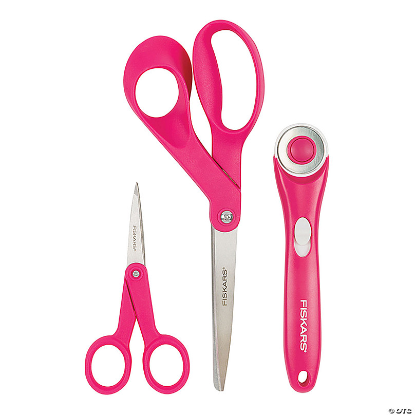 Fiskars Garment Sewing Fashion Starter Set 3pcs-Rotary Cutter, Thread Snips  & Scissors, 1 count - Kroger