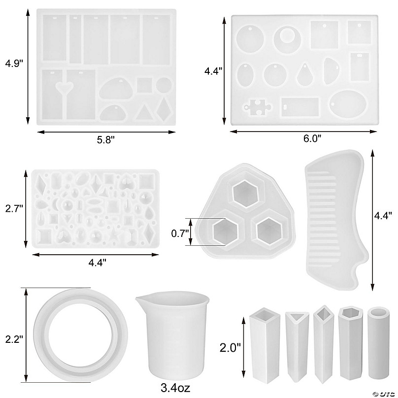 Incraftables Epoxy Resin Kit Jewelry Making Supplies set w/ mold