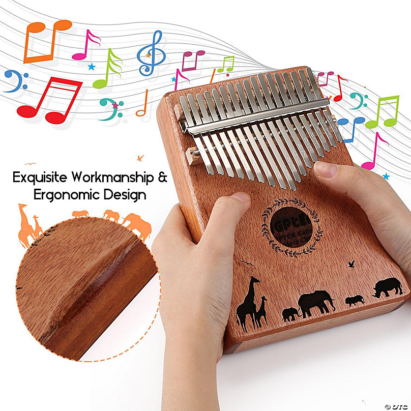 Droop stadig Hård ring FIXM Kalimba 17 Keys Thumb Piano with Tuning Hammer for Beginners and  Professionals | Oriental Trading