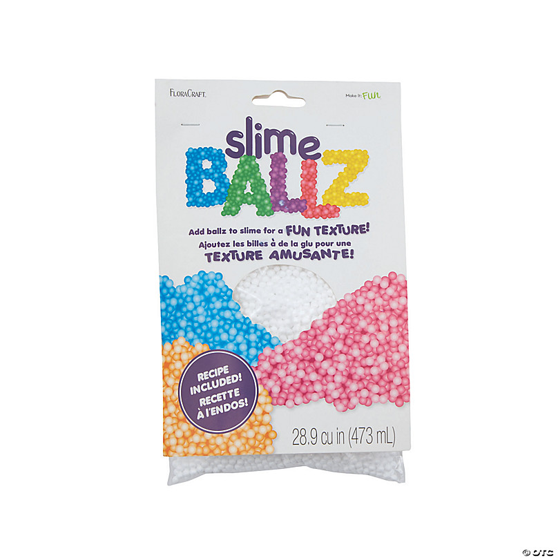 (7) FloraCraft Slime Ballz - Foam Balls for Slime Crafts and More Texture