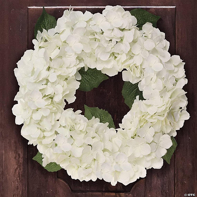 White Hydrangea Wedding Wreath