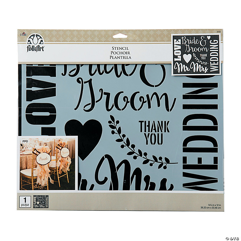 Hallmark™ Adhesive Stencils Elegancia Design