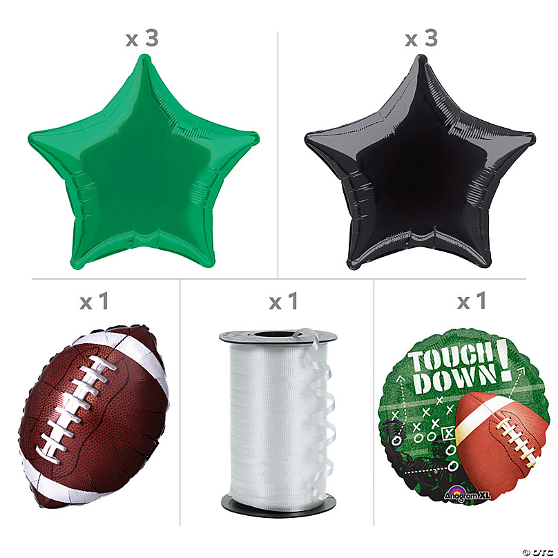 Super Bowl LVI 56 Foil Mylar Football Balloons Party Pack, 7pc Decoration Kit