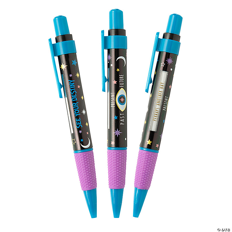 UV Light Color-Changing Flower Pens - 12 Pc.
