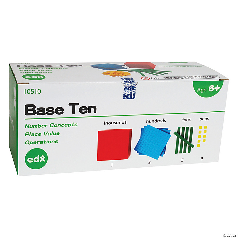 Plastic Base Ten  Cubic Blocks 121 PCS Maths Cognitive Four Colors One Set 