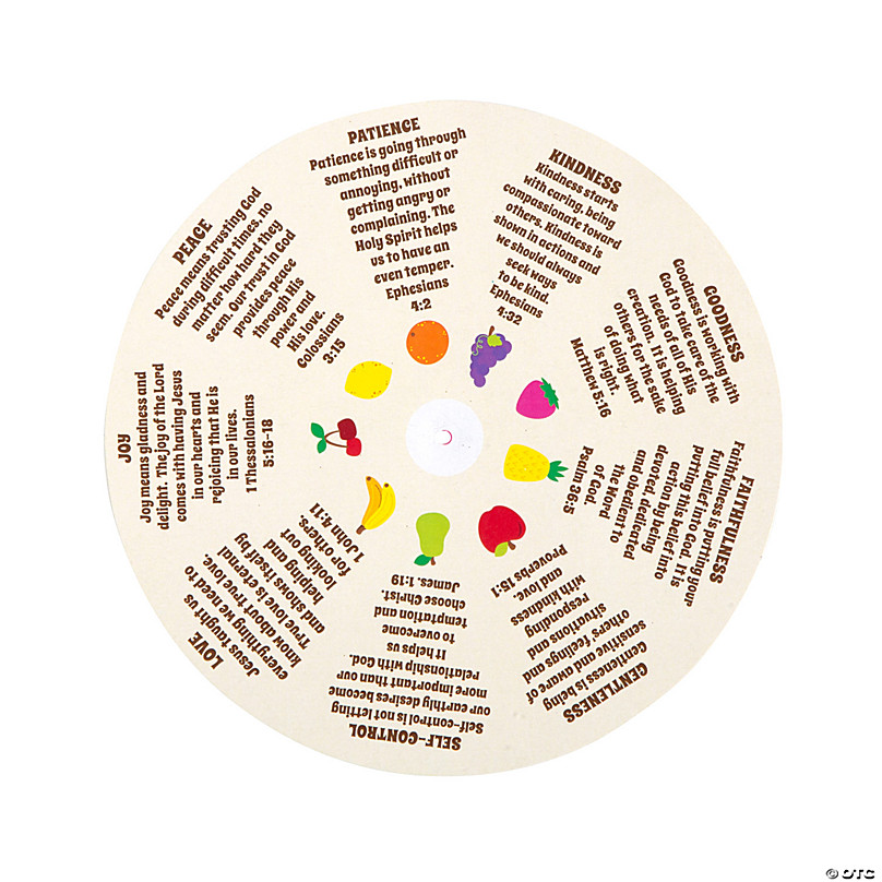 Fruits of the Holy Spirit Spinner Wheel (Teacher-Made)