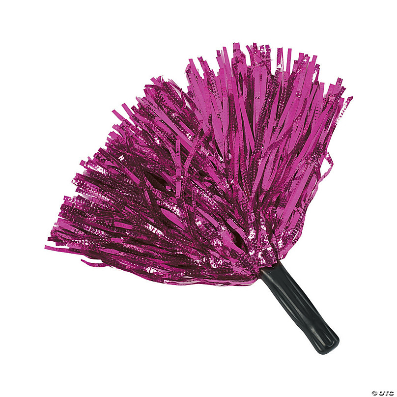 Pink Team Spirit Cheer Pom-Poms - 12 Pc.