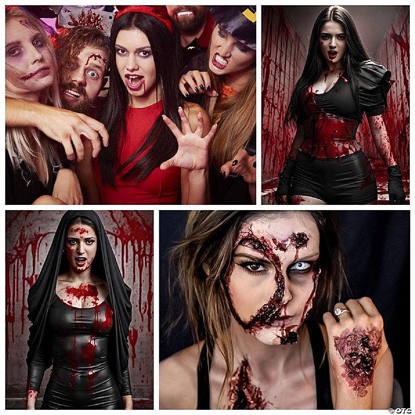 Fun Little Toys - Halloween Makeup Red Blood 2 Bottles