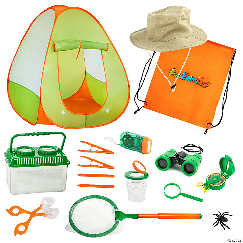 Kids Camping Set With Tent Camping Gear Toy With Pretend Play Tent Outdoor  Explorer Kit Camping Tools Set For Kids