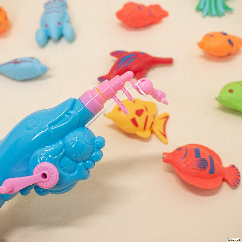 29 Pcs Magnetic Fishing Toys Plastic Fish Rod Pond Set Kids