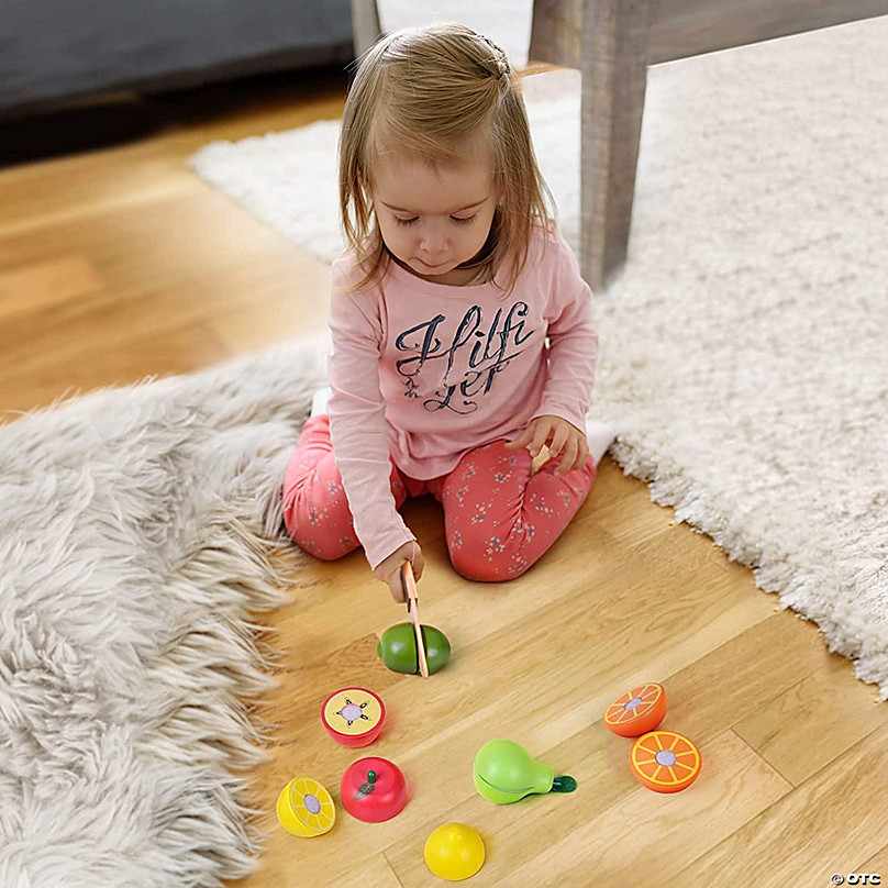 Fun Little Toys Wooden Fruit Cutter Set