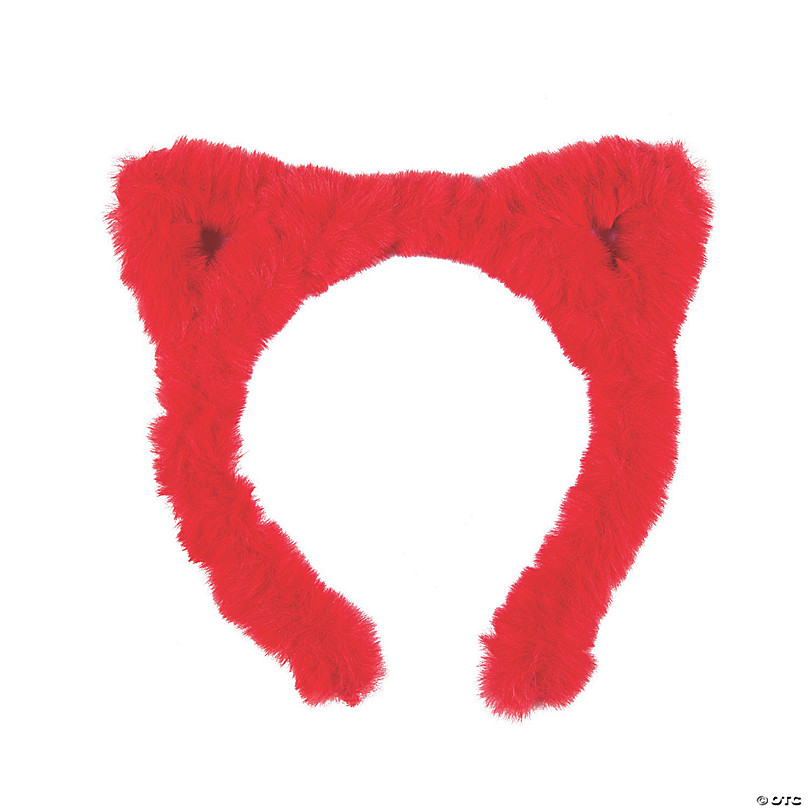 enestående velstand format Fuzzy Christmas Cat Ear Headbands - 12 Pc. | Oriental Trading