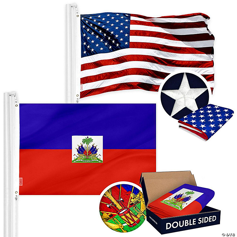 https://s7.orientaltrading.com/is/image/OrientalTrading/FXBanner_808/g128-combo-pack-usa-american-flag-and-haiti-haitian-flag-3x5-ft-double-sided-embroidered-polyester-indoor-outdoor-brass-grommets~14213442.jpg