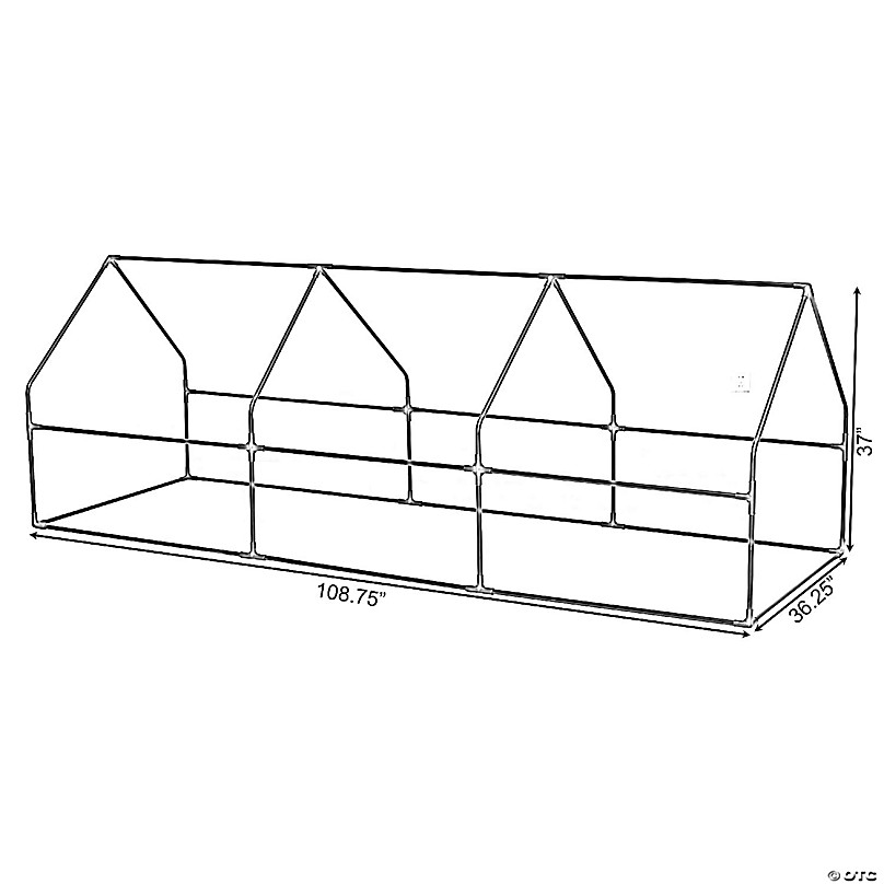 Gardenised Green Outdoor Waterproof Portable Plant Greenhouse with 2 Clear Zippered Windows Large