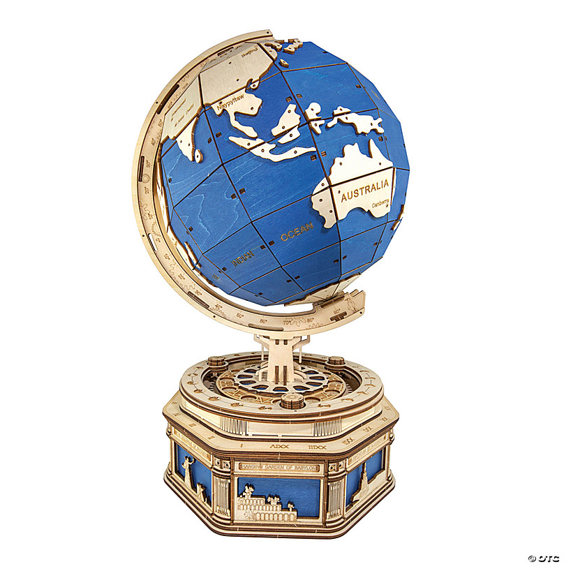 4 Inch Mini Globe with Blue World Map for Kids - China Globe