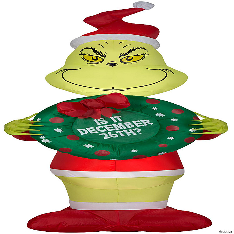 Gemmy Dr. Seuss The Grinch Car Buddy Christmas Airblown Inflatable Holiday