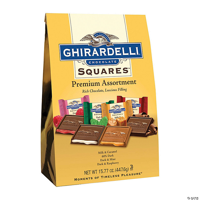Ghirardelli Premium Assortment Chocolate Squares 1577oz Bag Oriental Trading