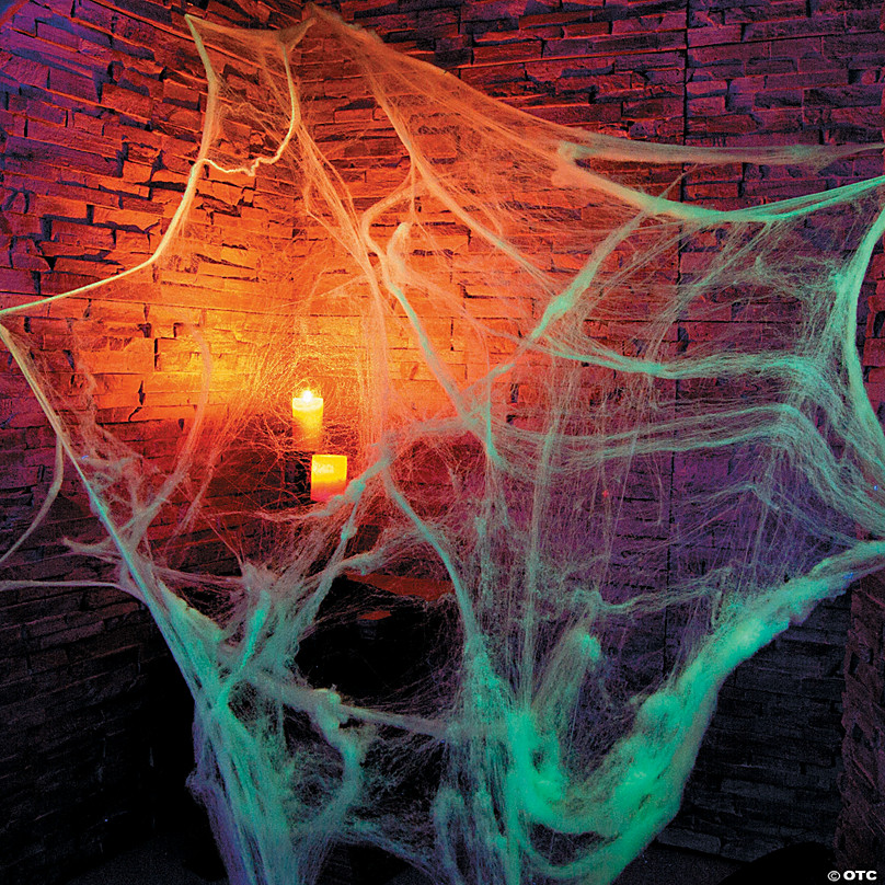 Fun World 9558 Glow in The Dark Halloween Spider Web for sale online 