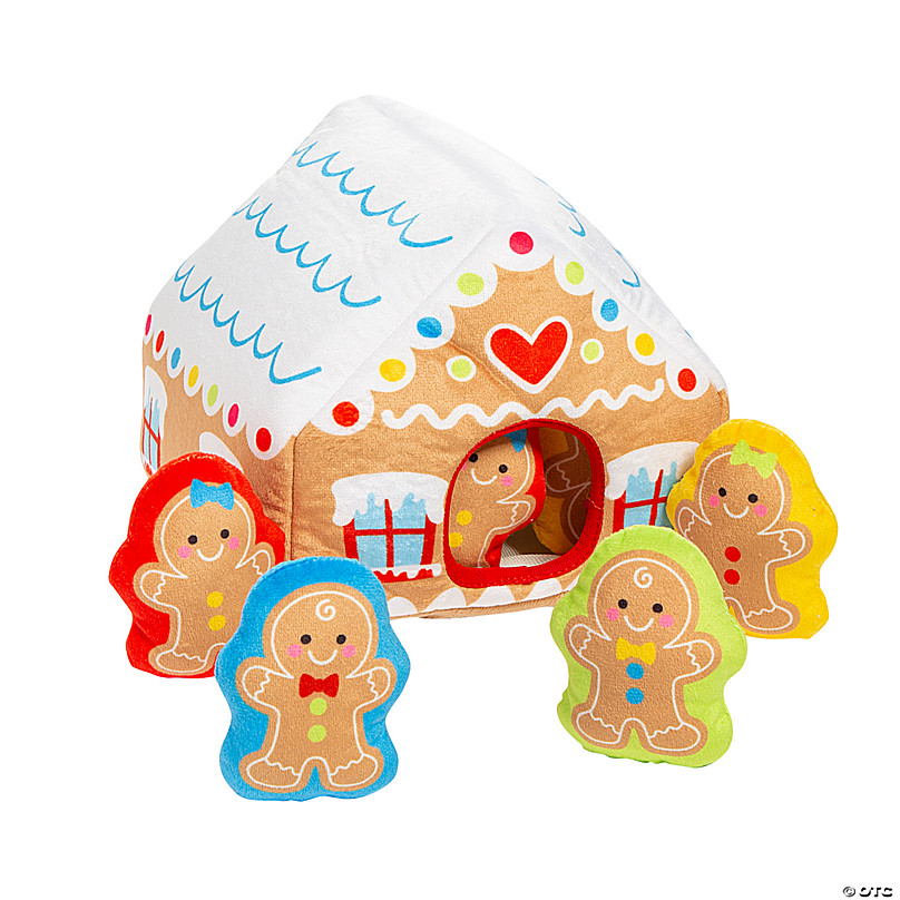 Gingerbread House Plush - ivory & birch