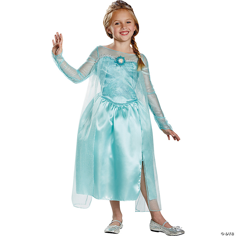 Girl's Frozen Elsa Snow Queen Costume | Oriental Trading