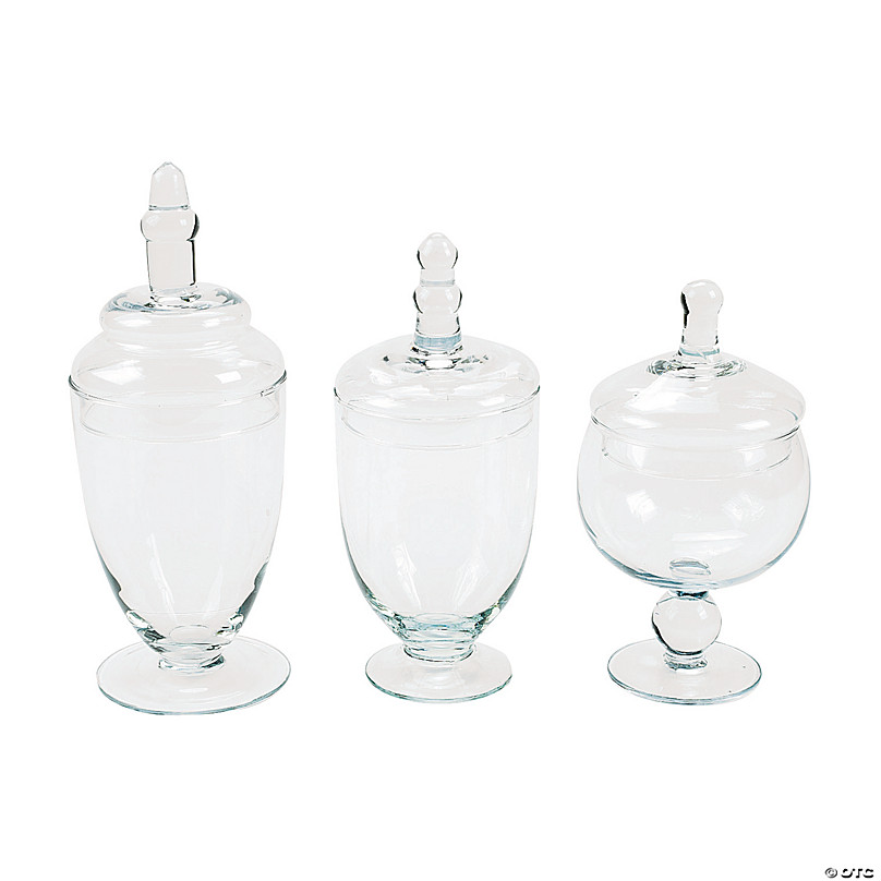 Small Round Storage Jars with Bright Lids - 12 Pc. | Oriental Trading