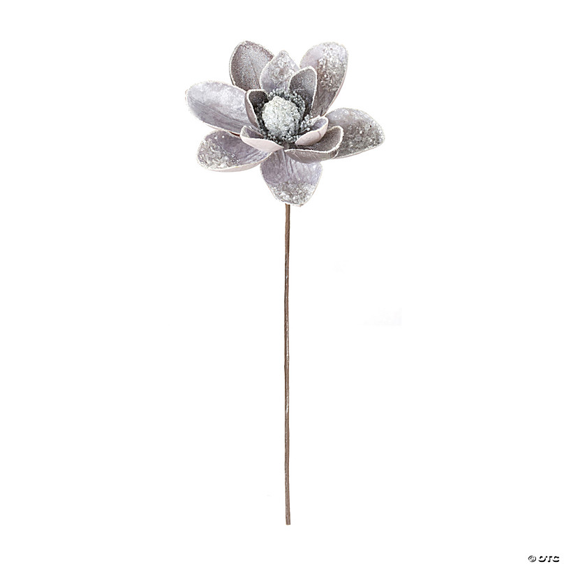 Glittered Magnolia Stem (Set Of 2) 28